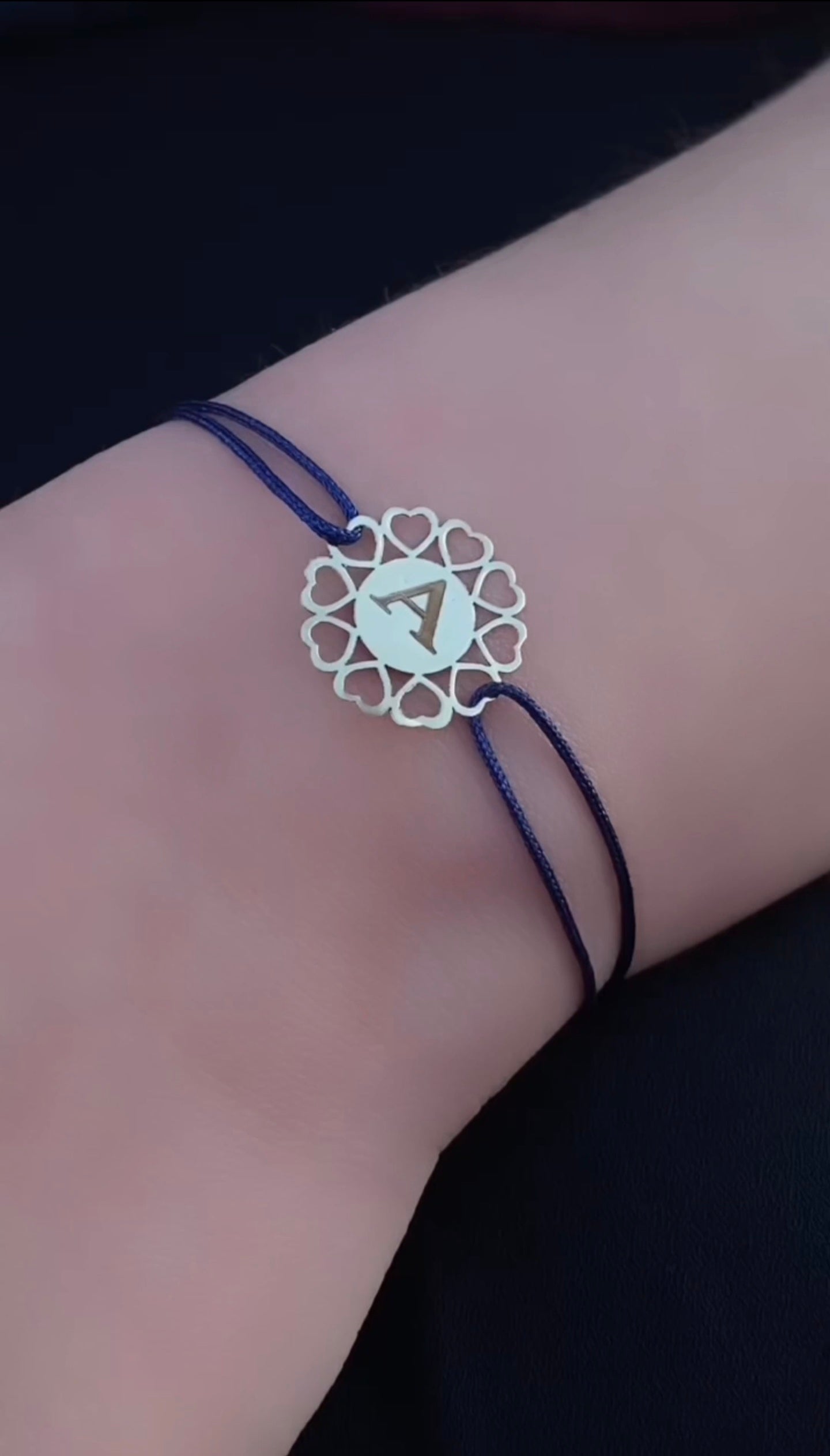 Bracelet Cordon Amour en Or 18K