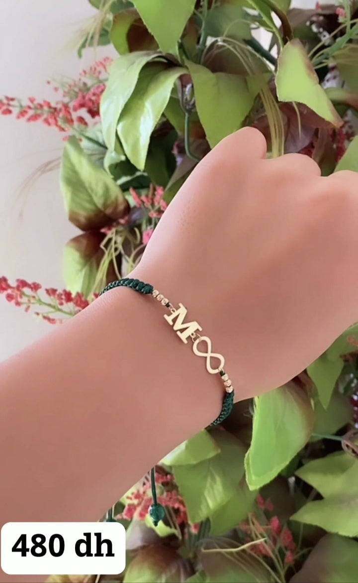 Cordon Infini Lettre En Or 18K