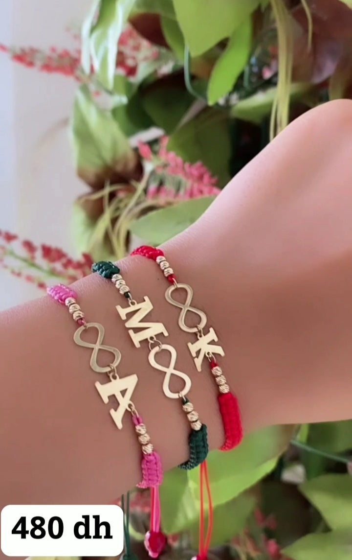 Cordon Infini Lettre En Or 18K