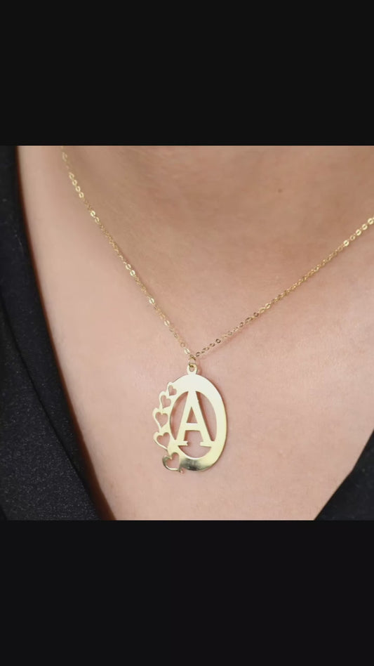 collier Cercle lettre