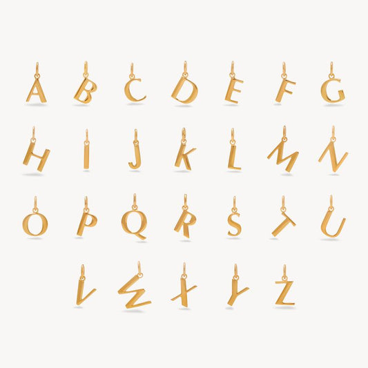Pendentif Initiale en Or 18K – La Collection Alphabet